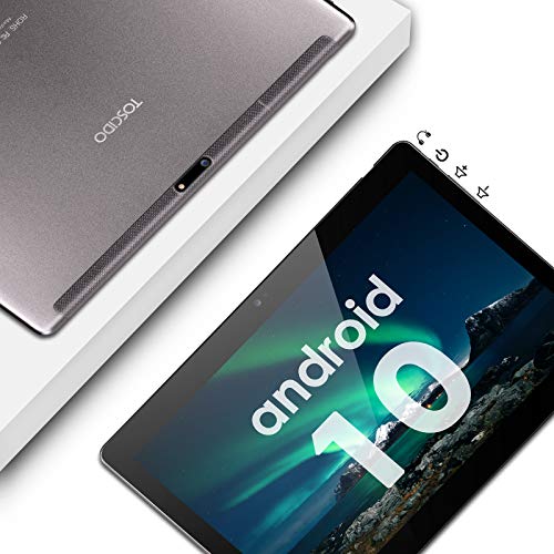 Tablet 10 Pollici 8 Core - Android 10.0  GMS Tablet 4G LTE, 4 GB di RAM e 64 GB, Doppia SIM, GPS, WiFi, - Gray