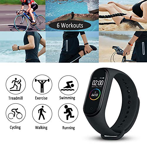 Xiaomi Band 4 - Smart watch e fitness tracker, con cardiofrequenzimetro, 135 mAh, schermo a colori, Bluetooth 5.0, 2019, nero - Eccomi OnLine