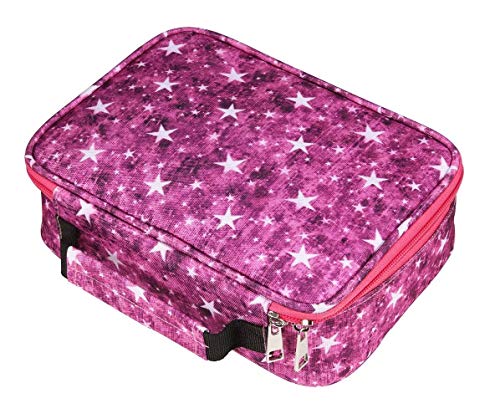 EDATOFLY 72 Slot Matite Astuccio Multifunzione Grande Astuccio Borsa Matite per Ragazzi e Ragazze (Rosa Rossa) - Eccomi OnLine