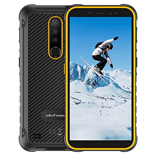 Smartphone Rugged Dual Sim 4G, Ulefone Armor X8 Octa-core 4GB + 64GB, Cellulare Offerta Antiurto con Impronta Digitale, 5.7 Pollici Face Unlock, 5080mAh, NFC, Type C, Android 10, Arancio - Eccomi OnLine