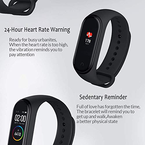 Xiaomi Band 4 - Smart watch e fitness tracker, con cardiofrequenzimetro, 135 mAh, schermo a colori, Bluetooth 5.0, 2019, nero - Eccomi OnLine