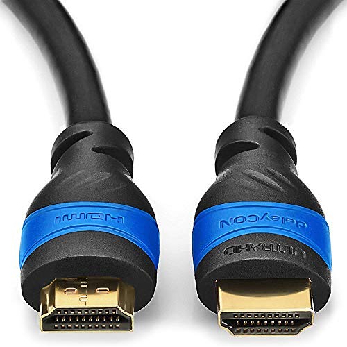 Cavo 10m HDMI Compatibile con HDMI 2.0a/b/1.4a - 4K UHD 2160p (4096x2160 Pixel) Full HD HDTV 1080p HDCP Dolby Ethernet LCD LED OLED - Nero