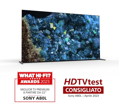 Sony BRAVIA XR | XR-83A80L | OLED | 4K HDR | Google TV | ECO PACK | BRAVIA CORE | Perfect for PlayStation5 | Metal Flush Surface Design, Modello 2023