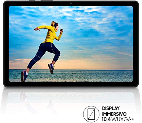 Samsung Galaxy Tab A7 Tablet, Display 10.4" TFT, 64GB Espandibili Fino a 1TB, RAM 3GB, Batteria 7.040 mAh, LTE, Android 10, Fotocamera Posteriore 8 MP, Dark Gray [Versione Italiana]