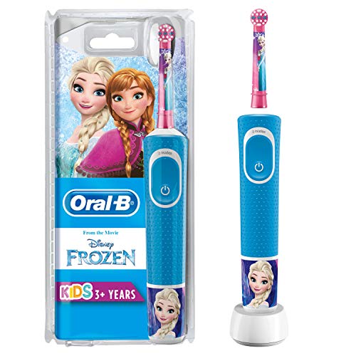 Oral-B Kids Spazzolino Elettrico Ricaricabile 1 Manico con Personaggi Disney Pixar Frozen, per età da 3 anni - Eccomi OnLine