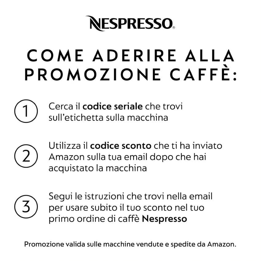 De'Longhi Nespresso Inissia EN80.B Macchina per caffè espresso, a capsule, 1260 W, 14 Decibel, 19 bar, Nero