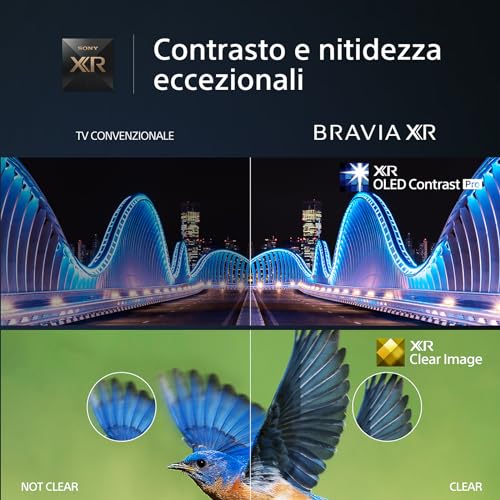Sony BRAVIA XR | XR-83A80L | OLED | 4K HDR | Google TV | ECO PACK | BRAVIA CORE | Perfect for PlayStation5 | Metal Flush Surface Design, Modello 2023