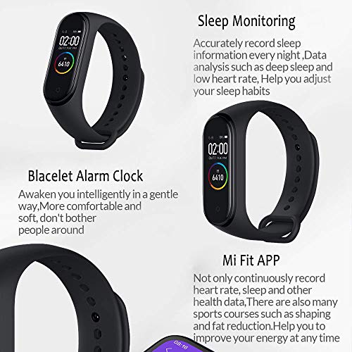 Xiaomi Band 4 - Smart watch e fitness tracker, con cardiofrequenzimetro, 135 mAh, schermo a colori, Bluetooth 5.0, 2019, nero - Eccomi OnLine