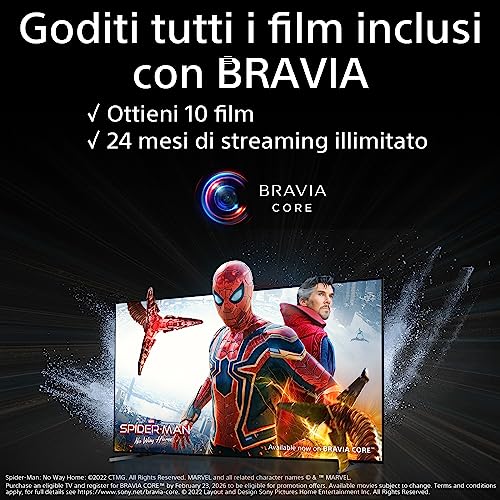 Sony BRAVIA XR | XR-83A80L | OLED | 4K HDR | Google TV | ECO PACK | BRAVIA CORE | Perfect for PlayStation5 | Metal Flush Surface Design, Modello 2023