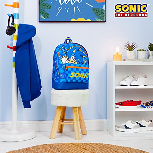 Zaino Sonic Scuola Elementare (Blu)