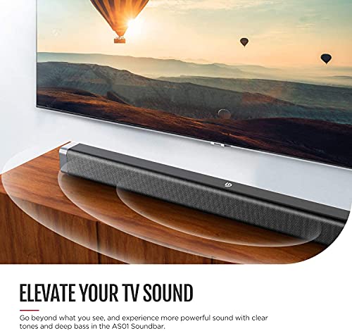 Soundbar TV 2.0 canali, soundbar wireless Bluetooth 5.0, audio surround home cinema, tocco e telecomando