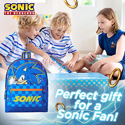 Zaino Sonic Scuola Elementare (Blu)