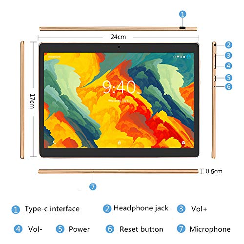 Tablet 10 Pollici 4G LTE WIFI BEISTA-Android 9.0 Tablets Full HD display,4GB RAM 64GB ROM,Doppia SIM,Quad-core,GPS,Bluetooth,OTG-Nero - Eccomi OnLine