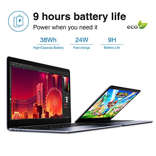 Chuwi- HeroBook Pro, computer portatile Ultrabook, 14,1', Intel Gemini Lake N4000, fino a 2.6 GHz, 4K, 1920 x 1080, Windows 10, 8 GB RAM, 256 GB SSD, Wi-Fi, USB 3.0, 38Wh - Eccomi OnLine