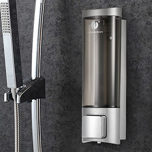 Anself CHUANGDIAN Manuale Mano Sapone Dispenser Liquido Mount Shampoo Dispenser a Muro per Bagno 200ml - Eccomi OnLine