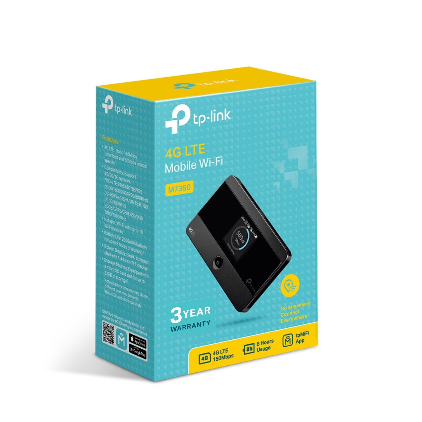 Router/Hotspot mobile TP-link M7350 4G LTE-Advanced – nero - Eccomi OnLine