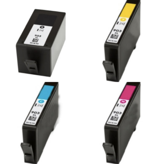 Set 4 Cartucce Compatibili - Nero, Ciano, Magenta, Giallo.  HP 903XL - Eccomi OnLine