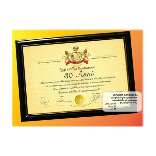 Cornice per diploma Cm. 31x22 - Eccomi OnLine